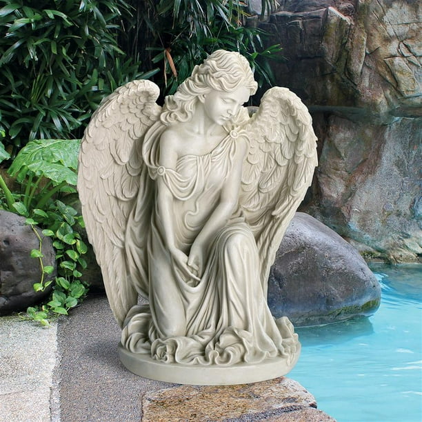Design Toscano Quiet Countenance, Garden Angel Statues Uk