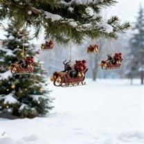 YHAICO Horror Christmas Tree Decorations,10cm/4-in Holiday Prank Series Folklore With Rope Suitable For Christmas Party Decorations