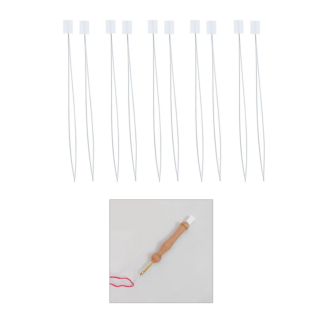 10 Pcs Long Needle Threader for Quilting Easy to Insert Hand Sewing Needle Tool