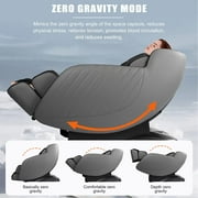 BestMassage Full Body Zero Massage Chair with Bluetooth 3D Speaker and Built-in Heat Therapy,Black