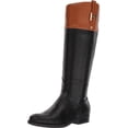 thumbnail image 1 of Botas Tommy Hilfiger SHYENNE para mujer, color negro/coñac, talla 5.5 US, 1 of 1