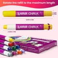 thumbnail image 4 of 10Pcs Temporary Hair Color, Washable Temporary Color Hair Dye Pen Gifts, Girl Gifts Hair Wax, Safe Temporary Hair Color for Teens and Adults, Great Birthday Gift, Hair Color Pens for Girls Makeup Kit, 4 of 7