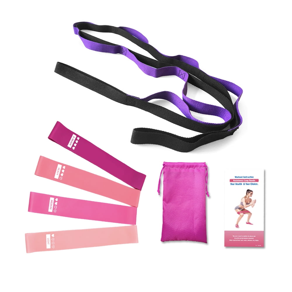 5pcs Yoga Equipment Set Yoga Daisy Chain Resistance Loop Bands Set