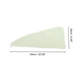 thumbnail image 2 of Unique Bargains 1 Pc Water-absorbent Two Colors Hair Towel for Bathroom Green White Coral Fleece, 2 of 5
