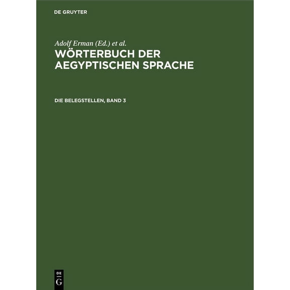 Die Belegstellen, Band 3, (Hardcover)