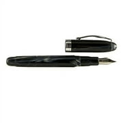 Noodler's Ahab Flex Nib Fountain Pen - Ivory Darkness White and Black, Fine Nib 15028