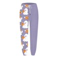 thumbnail image 4 of Purple Halloween Pajamas Womens Long Oversized, Halloween Pjs Pants, Comfortable Fuzzy, Funny Vintage Y2k, Festival Family S, 4 of 4