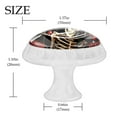 thumbnail image 4 of 4 Pcs Round White Knobs for Kitchen Cabinet Cupboard Dresser Bookcase Roses and Skull Drawer Pulls Handles Home Decor, 4 of 8