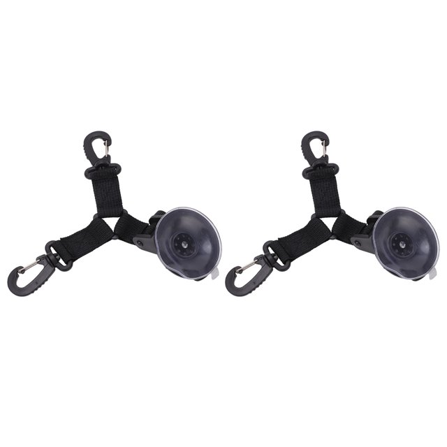 Anclaje De Ventosa Para Tienda De Campaña, Negro, Alta Resistencia, Fácil De Usar, 2 Uds., Ventosa Para Tienda De Campaña, Gancho De Seguridad, Correa De Nailon De PVC Firme ANGGREK Otros