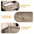 thumbnail image 7 of Wooden Dressers for Bedroom with 12 Drawers, Wide TV Stand Dresser for 65 in TV, Chest of Drawers, Wood Modern Clothes Storage Organizer for Living Room, Hallway, Grey, 7 of 7