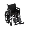Nova MedicalProducts Healthcare 16" Lightweight Wheelchair with Full Arms and Elevating Leg Rests