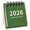 Green, variant on 1 Pcs Mini Desk Calendar 2026,Small Desktop Calendar ,Calendar Punch Card Countdown Planner Desktop Small ornaments,Small Standing Desk Calendars,Twin-Wire Binding Desktop Calendar,Blue