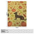 thumbnail image 4 of HENGT Cute Pine Nut Pumpkin Throw Blanket Soft Flannel Sherpa Warm Cozy Bedding Home Decor for All Seasons, 4 of 6