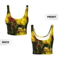 thumbnail image 5 of Picia Cactus Flowers Sports Bra for Women,Padded Strappy Sports Bras Medium Support Yoga Bra with Removable Cups,Running Yoga Bra-XX-Large, 5 of 9