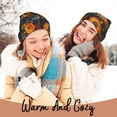 thumbnail image 4 of Lsque Sunflowers Pattern Knitted Beanie, Unisex Winter Hat, Knit Hat Winter Beanies Thick Fisherman Beanies Cuffed Plain Skull Caps, 4 of 6