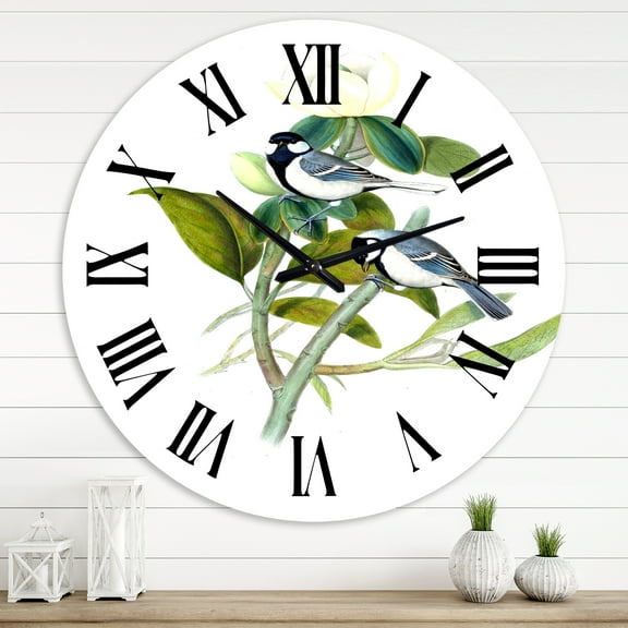 Designart 1 in Quartz Farmhouse Wall Clock