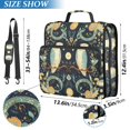 thumbnail image 2 of FORMRS Zipper Binder with Shoulder Strap 2-inch Ring 500 Sheet Capacity File Bag, Mystical Owls Pattern, 2 of 5
