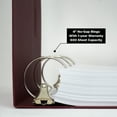 thumbnail image 2 of Carstens 4-Inch Heavy Duty 3-Ring Binder for Medical Care Plans - Side Opening, Wine, 2 of 5