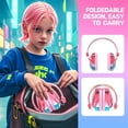 thumbnail image 5 of homicozy Noise Cancelling Headphones for Kids,Teens Ages 3-16,Cool Cyberpunk Ear Hearing Protection,SNR 25dBSound Proof Safety Earmuffs for Concerts,Monster Trucks,Sensitive Ears(Pink), 5 of 8