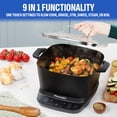 thumbnail image 2 of STIRMAX PLUS Olla múltiple digital de 7,5 cuartos con paleta automática para revolver y triturar, preajustes programables 9 en 1 para saltear, dorar y dorar alimentos antes de cocinar a fuego lento -, 2 of 5