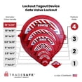 thumbnail image 4 of Válvula de compuerta TRADESAFE roja para válvulas de 33 a 46 cm, 4 of 8