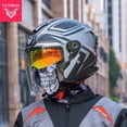 thumbnail image 5 of Casco de motocicleta italiano VCOROS Casco abierto de doble lente Casco de locomotora Cascos de moto de media cara Certificación ECE Casco de moto, 5 of 5
