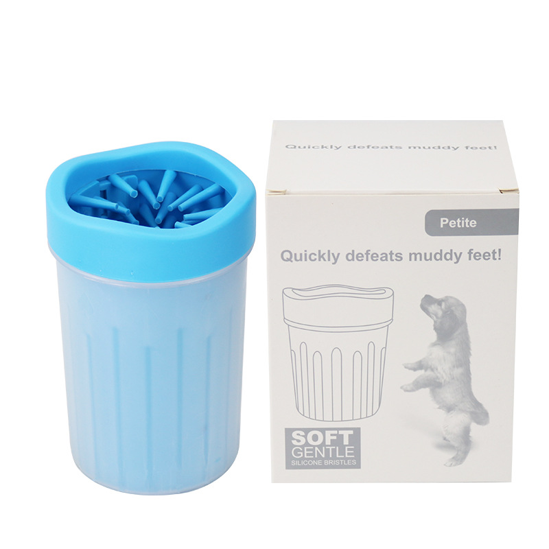 Merbary Dog Paw Washer, Dog Foot Cleaner, 2 In 1 Pet Foot Washing Cup, Brush Feet Cleaner for