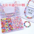 thumbnail image 1 of DIY Bead Craft Kit for Kids Ages 4-6: 24-Compartment Set with 8 Colorful Cartoon Beads & 9-Piece Tools – Enhance Intelligence, Hand-Eye Coordination & Creativity Through Bracelet/Necklace Making;, 1 of 6