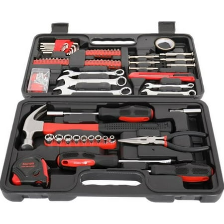 

O Force Basic Home Tools 148pcs Iron Household Tool Set Red