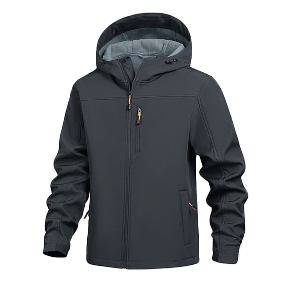 DPTALR George Women's Winter Casual Solid Color Stand Collar Zipper Long Sleeve Outdoor Coat Jacket,Gray,Big and Tall Men XXXL