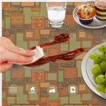 thumbnail image 6 of Pioneer Flower Floral Print Pattern Round Tablecloth 60"x60", Wrinkle Resistant Wipeable Table Cover for Kitchen Dining Room Picnic Patio and Party, 6 of 6