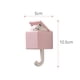 thumbnail image 3 of Gancho de animales de dibujos animados, perchas decorativas de pared bonitas, gancho para decoración del hogar (rosa) Sywqhk Libre de BPA, 3 of 3