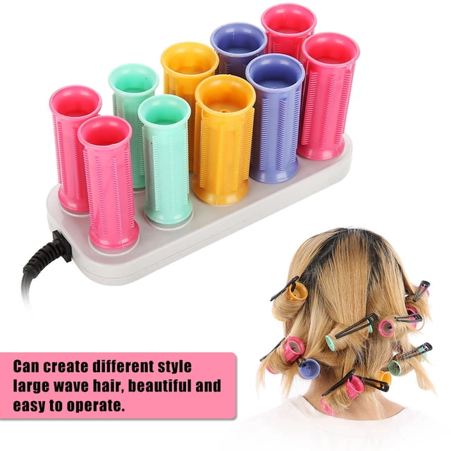 Rodillo eléctrico calentado, rodillo eléctrico calentado profesional, herramienta para peinar el cabello con rodillo calentado, meticulosamente diseñada
