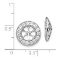 thumbnail image 2 of Real 14kt White Gold 1ct Diamond Earring Jackets; for Adults and Teens; for Women and Men, 2 of 2