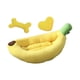 thumbnail image 5 of Cama para perros Cama para perros y gatos Temática de plátano Lavable a máquina Acogedora y suave Transpirable Cama cómoda para todas L, 5 of 8