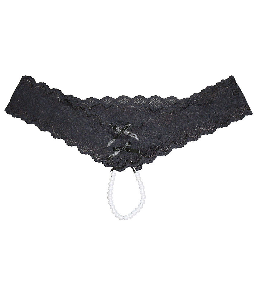 iCollection Womens Plus-Size Scallop Lace Open Crotch Cheeky
