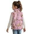 thumbnail image 3 of Pzuqiu Camo Hunting Kids Zip Up Vest Casual Clothes for Girls 7-8 Comfortable Winter Lightweight Sleeveless Fleece Jacket with Pocket Fall Outfits Fashion Clothing for Girls, 3 of 7
