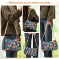 thumbnail image 4 of FORMRS Womens Shoulder Bag with Chain Strap Clutch Purse Cute Tote Handbag, Vibrant Art Leaves Pattern, 4 of 7