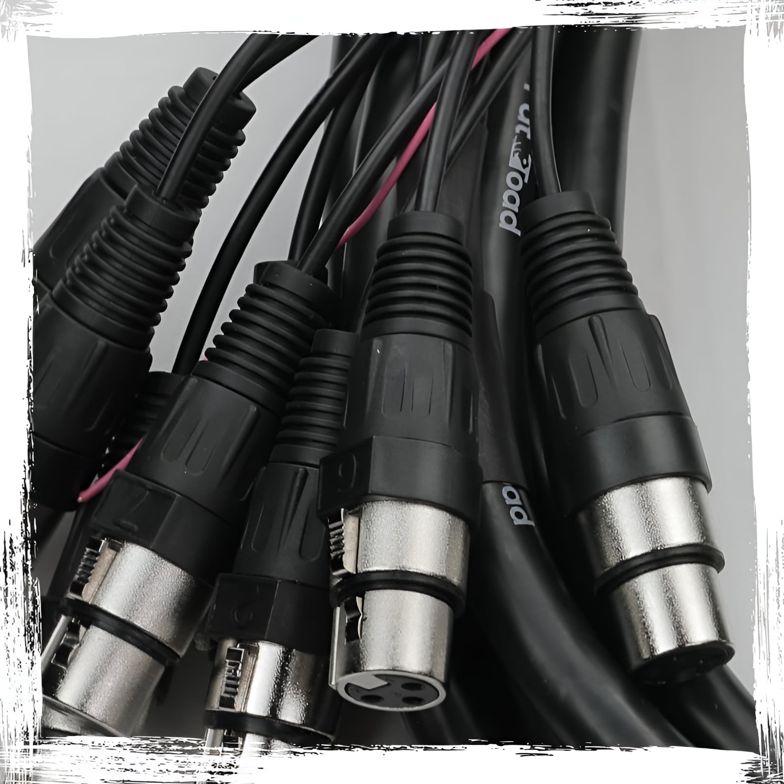 Fat Toad Studio XLR Snake Cable (8 Channels) 20 FT - Stage, Live Sound Recording Multicore Cords - Pro Audio Shielded Balanced Double-Sided Microphone Cables for DJ Digital Mixers or Amplifiers