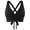 A-Black, variant on String Bikini Tops For Women Twist Front Top Bathing Suit Minimalist Swimwear Top No Bottom, Size XXL