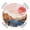 Red, variant on Abstract Landscape Round Table Cover, Mountain Peaks Hills Sun Boho Waterproof Fitted Tablecloths for 36"-44" Tables, Washable Picnic Table Cover for Camping Dining Indoor Outdoor