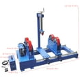 thumbnail image 2 of 2T Digital Display Welding Turning Roller 110V with Sliding Rail and Press Wheel Frame, 2 of 11