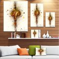 thumbnail image 3 of Dark Yellow Fractal Art Design - Abstract Canvas Wall Art Print, 3 of 4