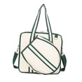 thumbnail image 2 of Bolsa de tenis, bolsa para raquetas, funda para raquetas, portátil, para deportes al aire libre con cremallera, multiusos para raquetas de bádminton, Beige, 2 of 8