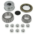 thumbnail image 6 of CCIYU Boat Trailer Brake Drum Kit 5-4.5 Bolt Circle Wheel Hub Kit 12 x 2 3500lb Axle 5 Bolt Lug Greased Bearings 14125A & 25580 Black, 6 of 6