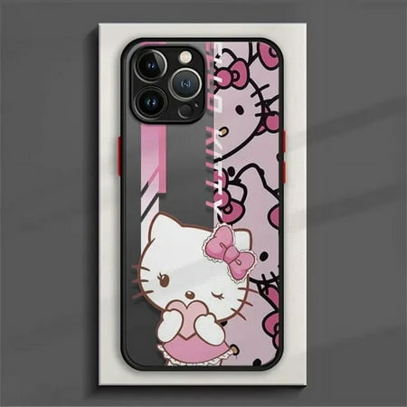 Phone Case For Samsung Galaxy S23 S22 S21 S20 Ultra FE S10 S9 Plus 5G Note 8 9 10 20 Lite Matte Funda Cartoon Hello Kitty
