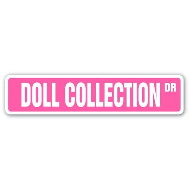 DOLL COLLECTION Panneau de Rue barbie antique Collectionneur Bébé / Intérieur/extérieur / 18 Pouces de Large