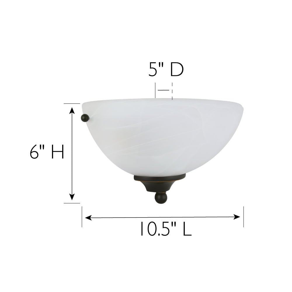 Design House Millbridge Wall Sconce in Oil-Rubbed Bronze