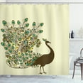 thumbnail image 1 of Ambesonne Peacock Shower Curtain, Peacock Bird Profile, 69"Wx70"L, Multicolor, 1 of 3