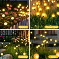 thumbnail image 3 of Solar Swaying Firefly Lights，Solar Garden Lights Outdoor Waterproof, 2 Pack/8 Modes LED Firefly Lights Sway by Wind, Solar Outdoor Lights for Garden Yard Patio Pathway Landscape Decorations (Yellow), 3 of 7